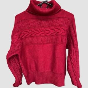 Chicwish Ruby Cable Knit Turtleneck Sweater